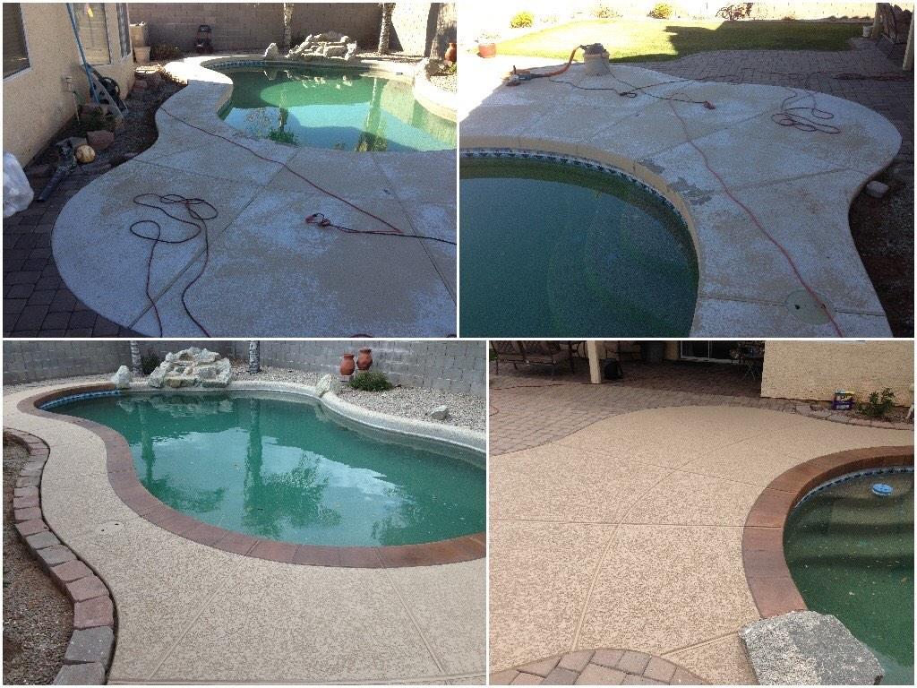 Sun Water Pools deck resurfacing