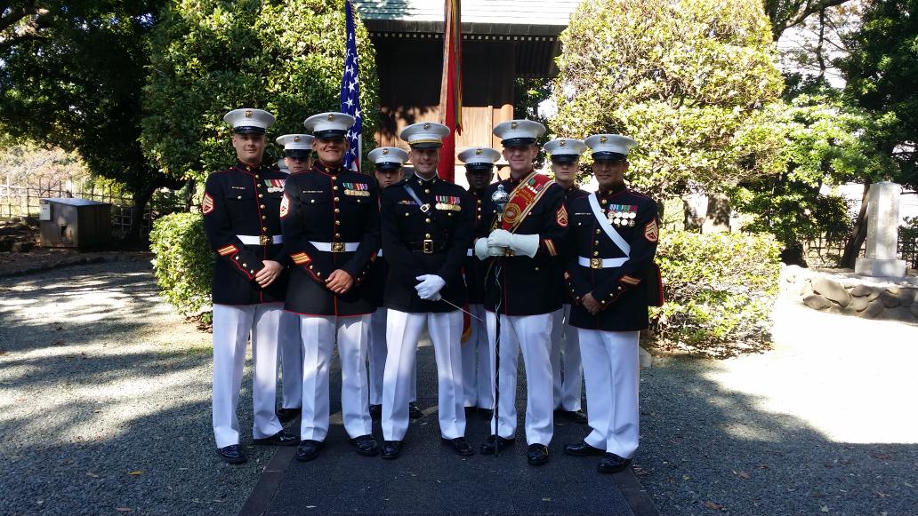 IIIMEFBand's tweet photo. The Staff NCOs of the III MEF Band and the III MEF Color Guard. http://t.co/nXOHrdDlif