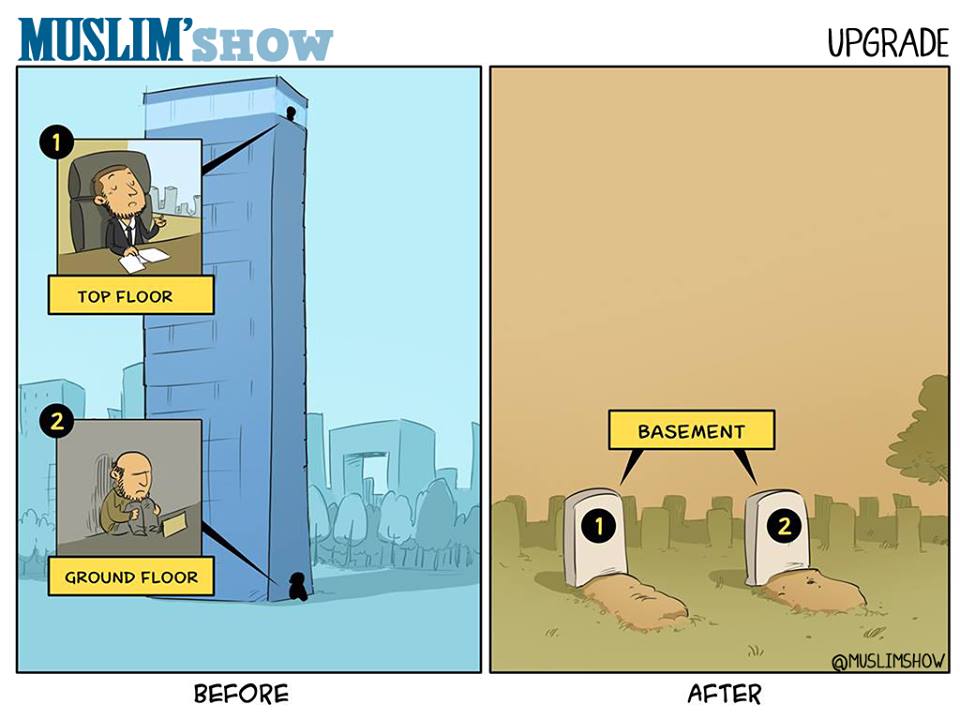 Setinggi apapun jabatan kita, tak menjadi jaminan akan terhormat dimata Tuhan Pemilik Semesta Alam.. @muslimshow