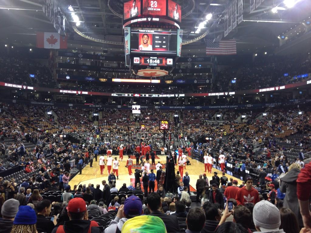 First game this season @AirCanadaCentre #WeTheNorth #LetsGoRaptors #RTZ #shutdownPau