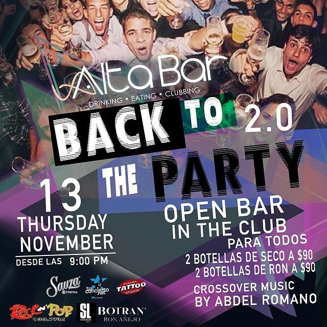 Rumbo a @altabarpanama #BacktotheParty