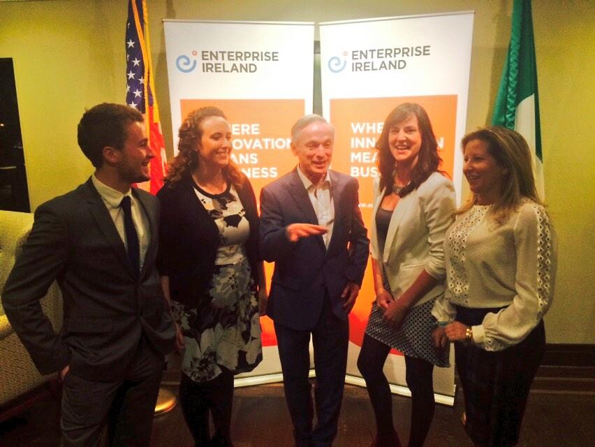 IrelandinSF's tweet image. 2/2 Minister Bruton with our @Entirl team &amp;amp; some of the young business leaders participating in #AccessSiliconValley