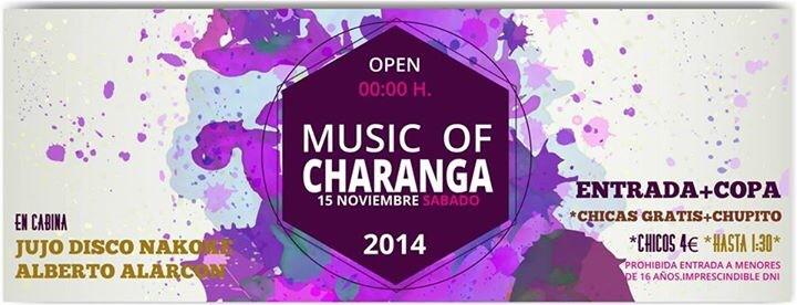 Buenos días a todos/as! Este sábado en <a href="/casetacharanga/">Charanga Eventos</a> #musicofcharanga te apuntas? Vamos que estamos de finde!
