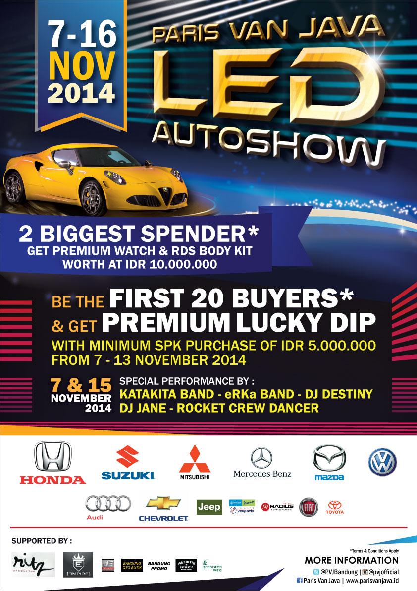 Today!! <a href="/eRKaBand/">eЯKa Band</a> will perform on <a href="/PVJbandung/">Paris Van Java Resort Lifestyle Place</a> LED AUTOSHOW 2014! C'mon Guys! Come and Buy a New Drive, Get LUCKY DIP!
