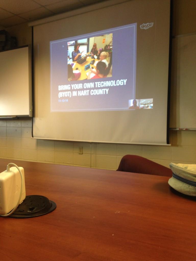 MMCGRAWPLN's tweet photo. Today, we skyped with Lenie George who spoke about BYOD and educational technology initiatives #edit2000 http://t.co/mi9EN3SL5j