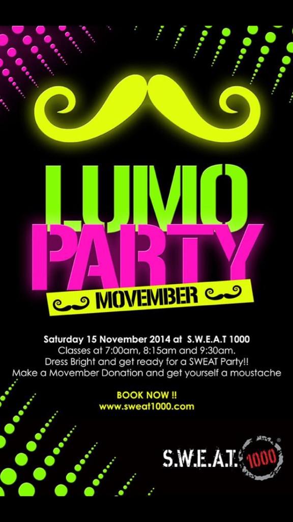 SweatClaremont's tweet photo. Don't miss out!! Book now for Sat 7am and 8.15am classes for our Movember LUMO party!! Awesome prizes to be won! http://t.co/7n85nw8Z3u