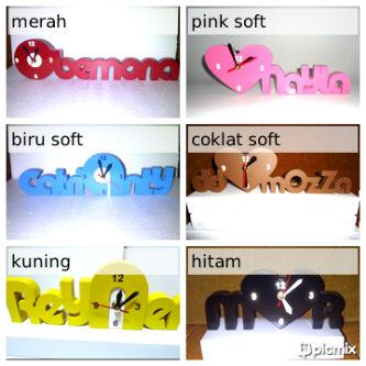 iedhanyahendra's tweet photo. PO Wooden Clock (jam nama kayu) yg dpt di sesuaikan dgn nama yg di inginkan. Produksi ±15hariMax 8 hurf pin2A50D51E http://t.co/Fl9b5X3V6t