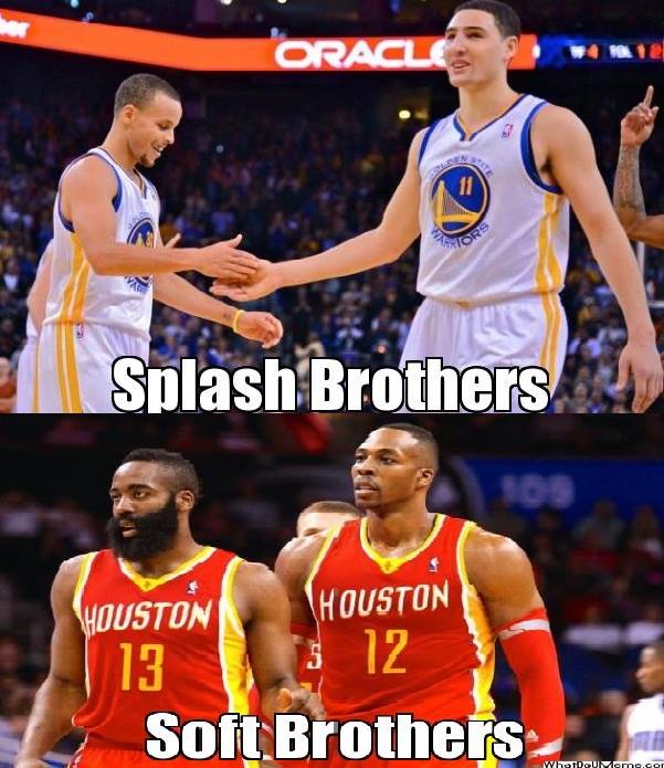 NBA Meme Team on Twitter "Splash Brothers vs. Soft Brothers http//t