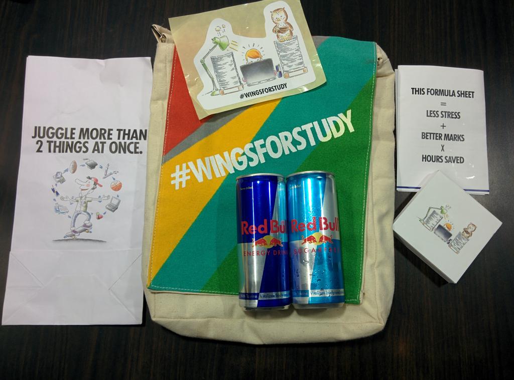 krishna_s94's tweet photo. Ready to be delivered!! @inRedBull #WingsForStudy #Pune http://t.co/fYIQ6fJkQd