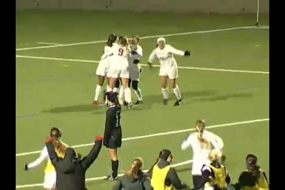 gabebolton's tweet photo. Me and my red mittens running onto the field after our 2-1 double OT victory over SPU! #SmittenWithMittens http://t.co/IxRuFHaUr2