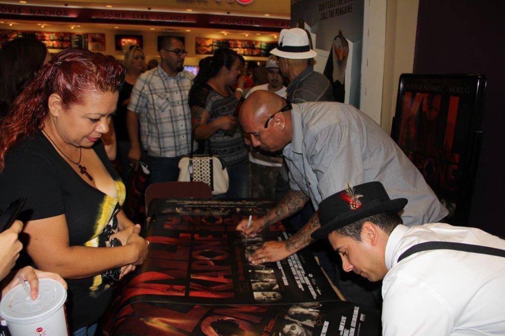 KillKapone's tweet photo. #TBT to when the cast came out to sold out screenings in #LosAngeles to sign posters for fans. http://t.co/g2V8c5cgJc