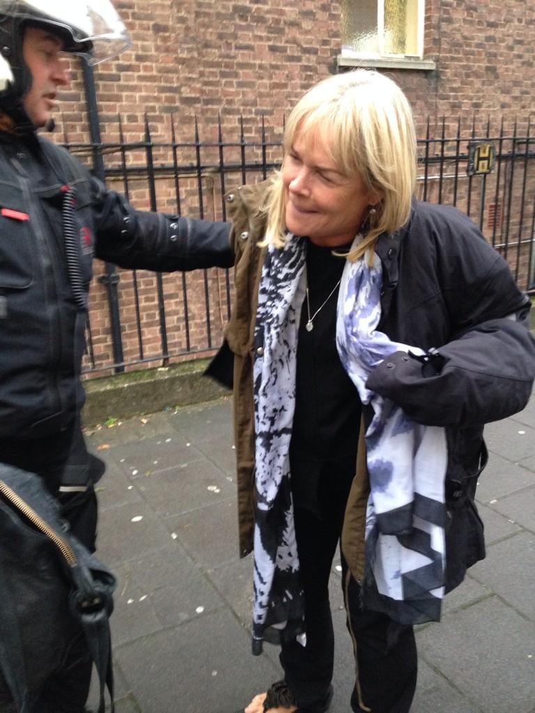 LindaRobson58's tweet photo. Nannylinda getting on her #limobike with the lovely Allan to get to @BBCCiN yesterday so exciting best way to travel http://t.co/XdKP7Pw9JG