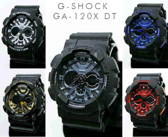 pusatsepatujam's tweet photo. Gshock GA-120X Dual Time | Full Black 200,000.00 | Warna Lain 185,000 http://t.co/lstJgjHFzm
