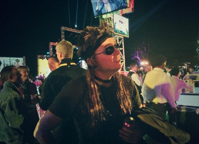 DianeHare_'s tweet photo. Mobile app guru by day, mullet rockstar by night 👏 @theterrymoss #total80s #SGFUS http://t.co/eSiC2CMTsV