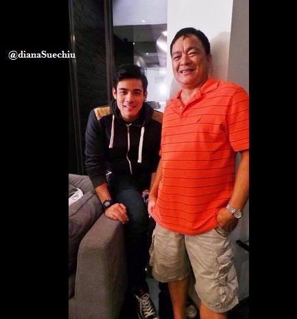 Xianatics_Ako's tweet photo. "@dianaSuechiu: Credits to my friend, Owa! Xian Lim with his Dad :) #pasttense #xianlim #NaiinggitAko http://t.co/kgco9IunIF"