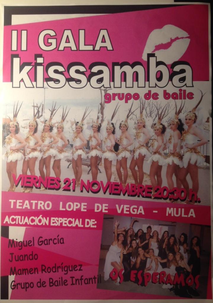 Buenos días sabiendo de esto a una semana. Gracias por la oportunidad <a href="/Kissamba/">Kissamba ♡</a>. 20:30 teatro Lope de Vega (Mula)