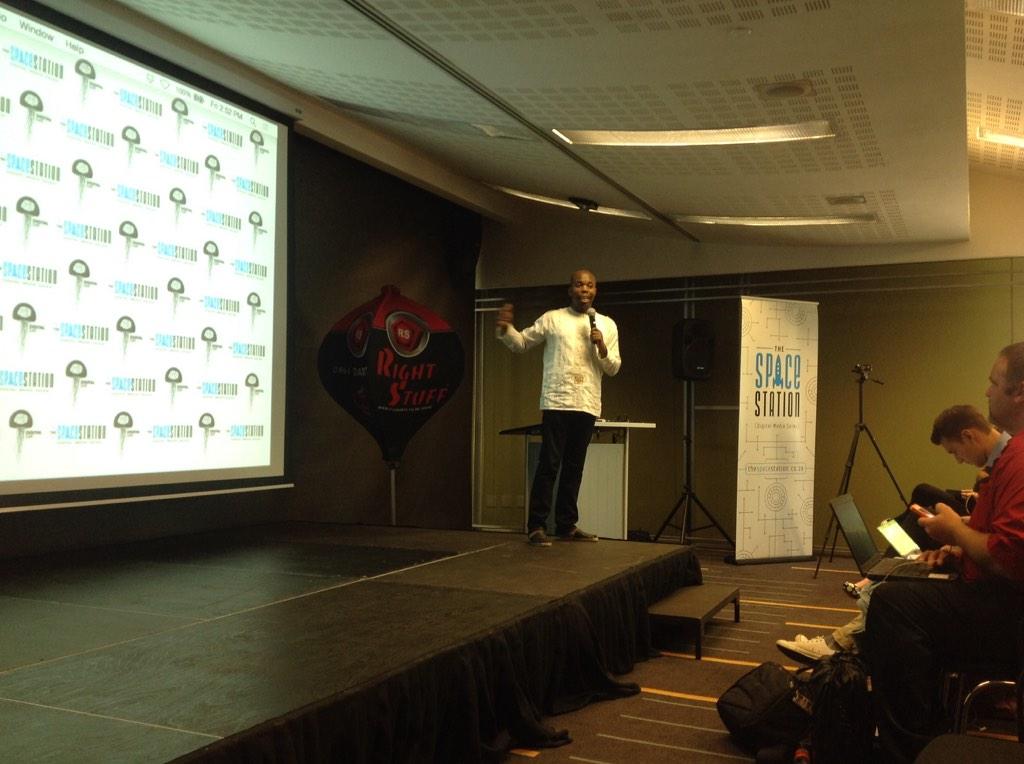 TiyaniTee's tweet photo. Mr Khathu on stage talking @nunnovation @PtaDigitalDay #PTADDay http://t.co/Pv8YrXyN1p