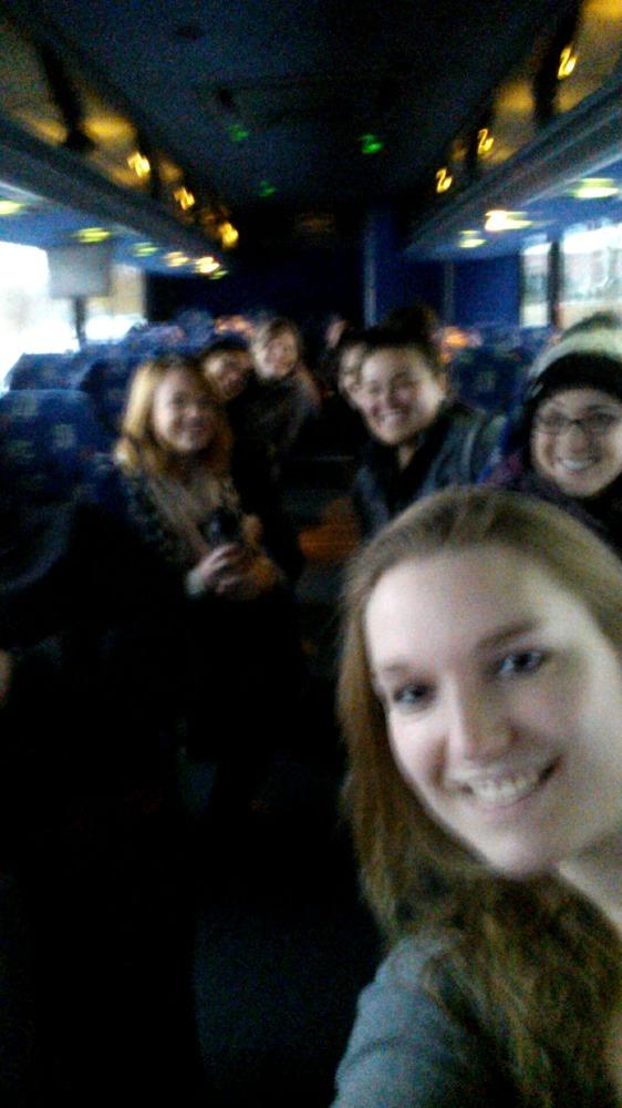 sschoohs's tweet photo. We're on our way to @UWMadison. #roadtrip  with all my @UWL_SAA people! http://t.co/iKaN2ZV5e9