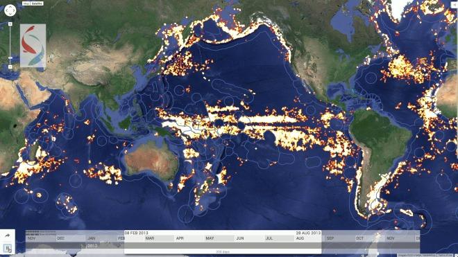 Mapping illegal fishing from space wrd.cm/1GWcu1b  <a href="/WIRED/">WIRED</a> @Oceana <a href="/CWF_FCF/">Canadian Wildlife Federation</a> <a href="/IUCN/">IUCN</a> <a href="/nedbell/">Ned Bell</a> @ChefishBluefish