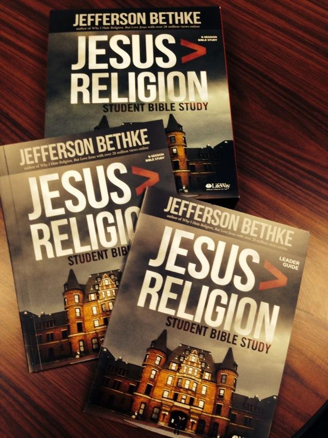 MikeWakefield1's tweet photo. Jesus>Religion...New student Bible study from @JeffersonBethke releases today!! http://t.co/Jk5jgvBhMW