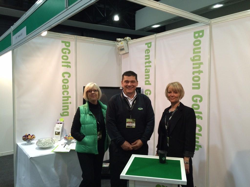 Pedhamplace's tweet photo. The @Pedhamplace team ready for the @LondonGolfShow 
Come and see us on stand J59
#golf #show http://t.co/uRxza5VBuQ