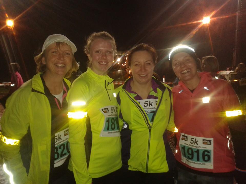 JogCarrick's tweet photo. @JogCarrick bright ladies running in the dark #RunInTheDarkBelfast http://t.co/EzkBj2Dzzm