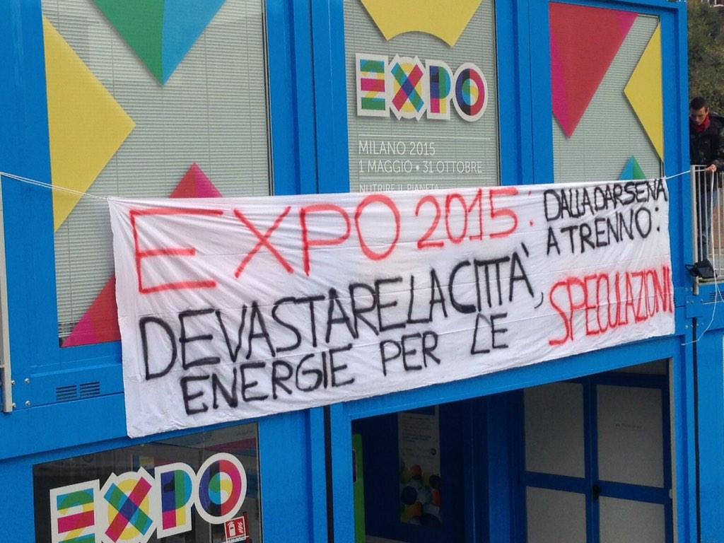 Contro debito cemento e precarietà invaso darsena Center: expo2015 devastare città, energia per gli speculatori