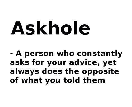 StumblerVideos's tweet image. Most of my friends are askholes