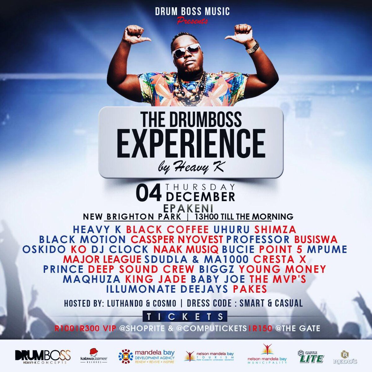 HeavykDrumboss's tweet image. Tweet pic your group tickets and you could win 2 double VIP/Gen tickets. #DBExperience #04Dec NO UNDER 18s allowed.