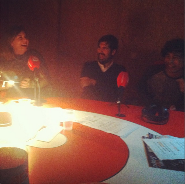 Godzilla_band's tweet photo. Muchas gracias a todo el equipo de @CultRadioactiva ayer lo pasamos genial! Nos vemos el 20 en el Ochoymedio! http://t.co/tXrf2JKRph