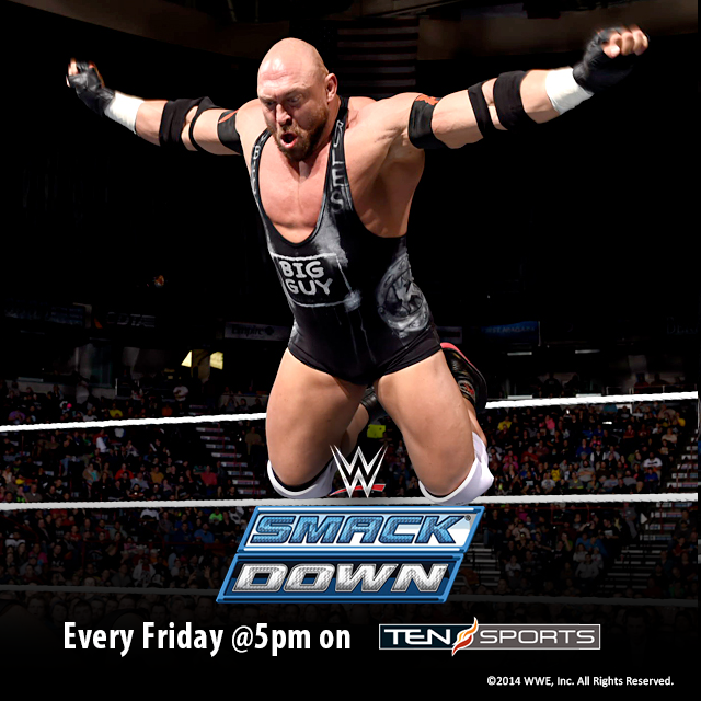 WWEIndia's tweet photo. It's time to layeth the #SmackDown! http://t.co/KV8ZNj3kuY