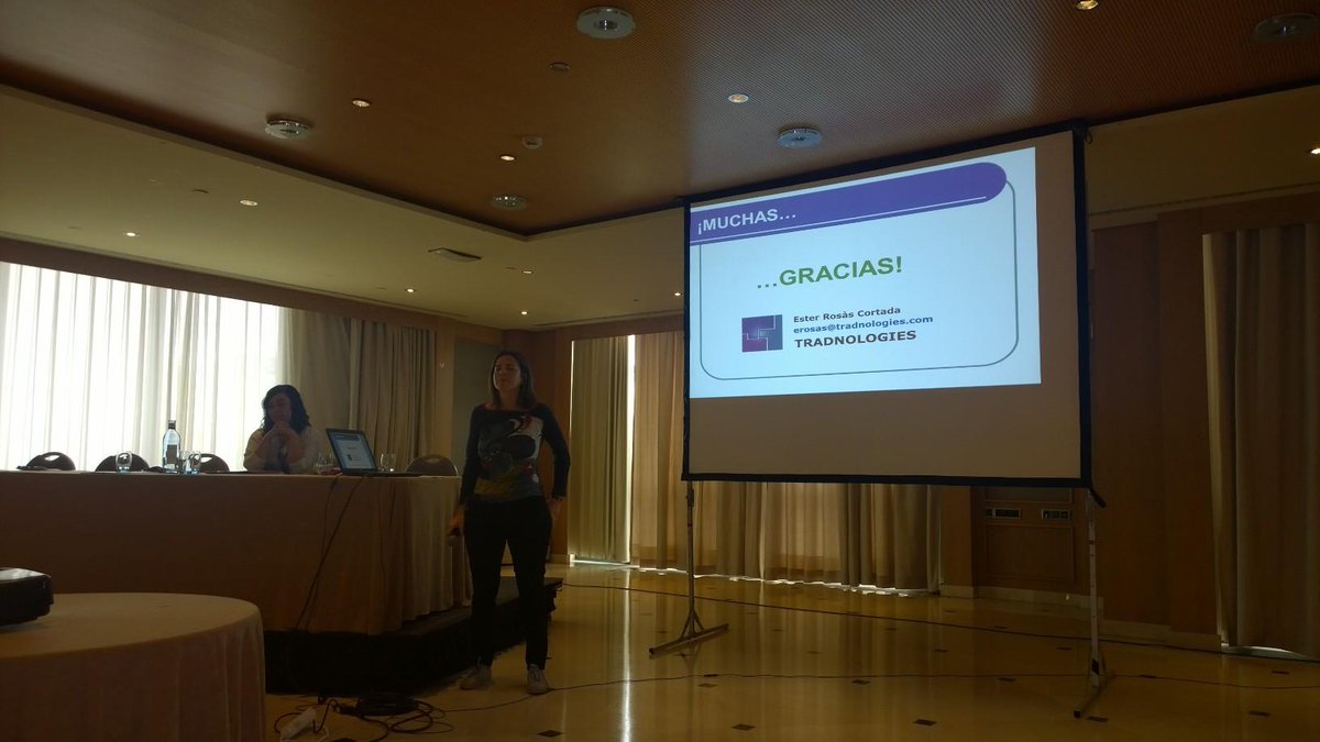 tradnologies's tweet photo. ¡Muchas gracias a todos por vuestra atención! #SELM2014 #EsterRosàs #tradnologies http://t.co/crCT2sQiUy
