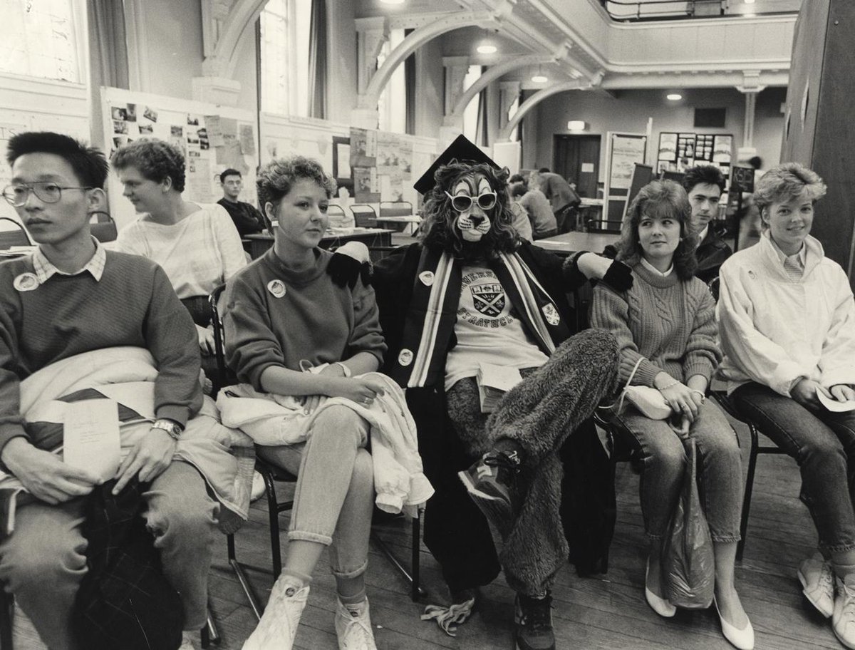 StrathArchives's tweet photo. Here's Anderson the Lion, the alumni mascot c1986 #archiveanimals #explorearchives http://t.co/owpPX6uR98 http://t.co/gS4WjXT8B1