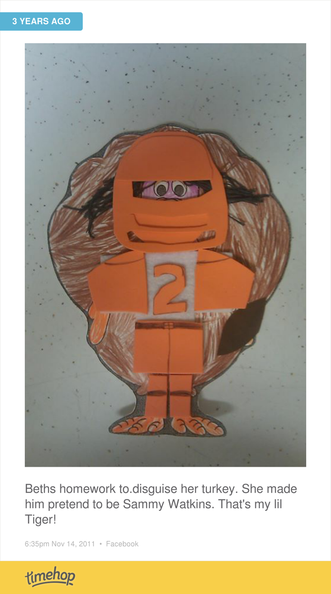 LifeWithChick's tweet image. Still have this - love that kid's creativity. She missed him this year when the Tigers came for the traditional s...