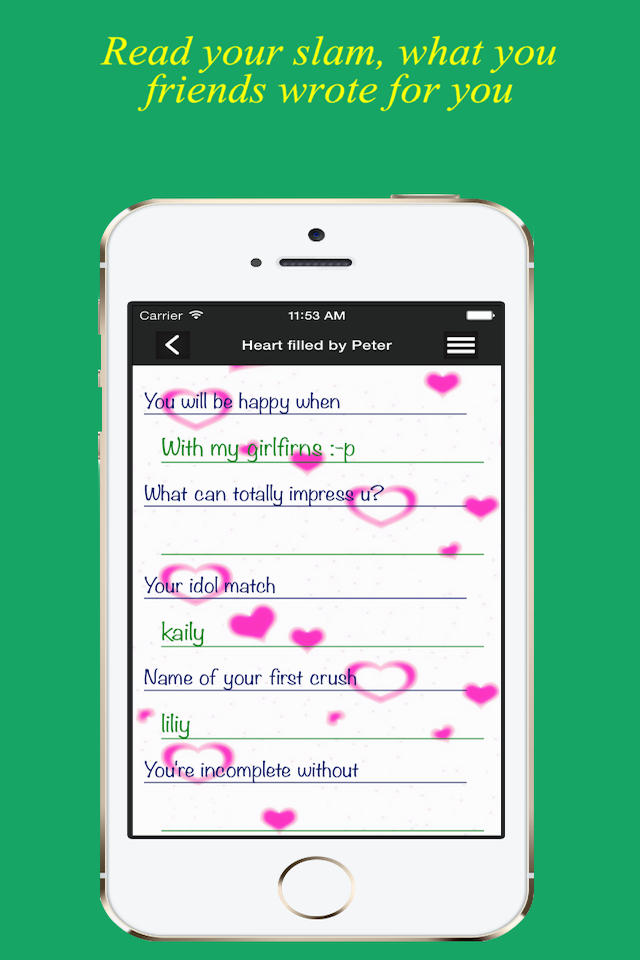 SlamEazy's tweet photo. SlamEZ an app to share slam book with friends is available on appstore

#AppsWorld #Appstore #friends #slam #secrets http://t.co/3h5bwSOXoN