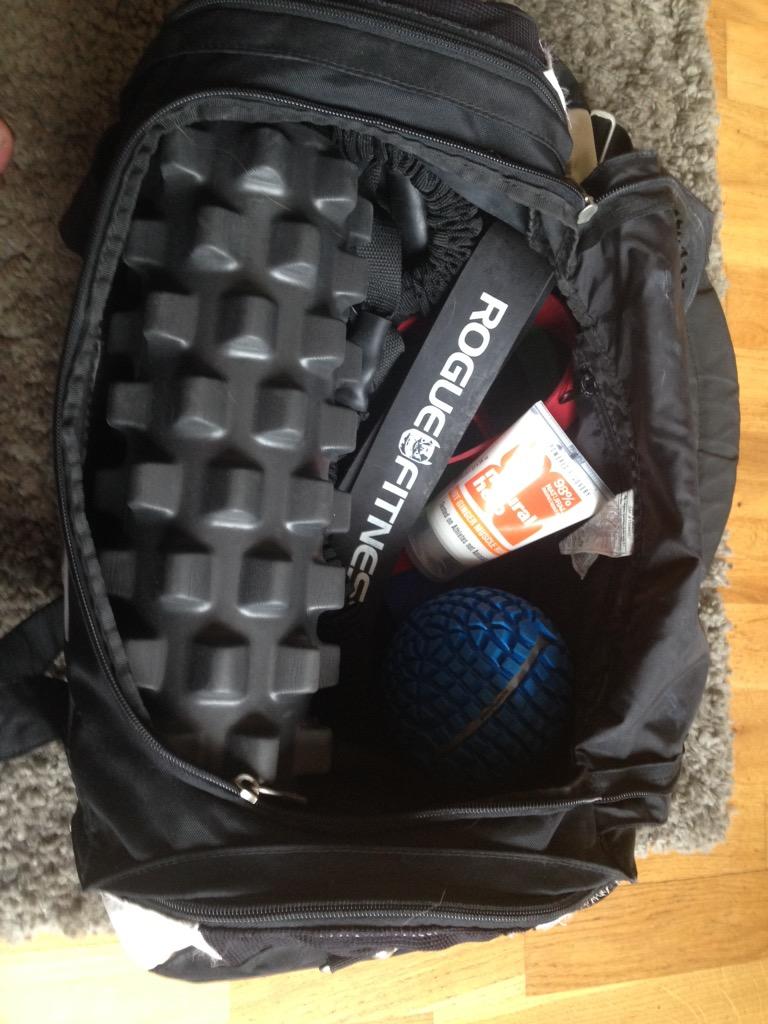 chunkybarbell's tweet photo. Essentials packed for holiday @rumbleroller @RogueFitness @NaturalHero1 #rehab #stretch http://t.co/cgUUF3w8S3