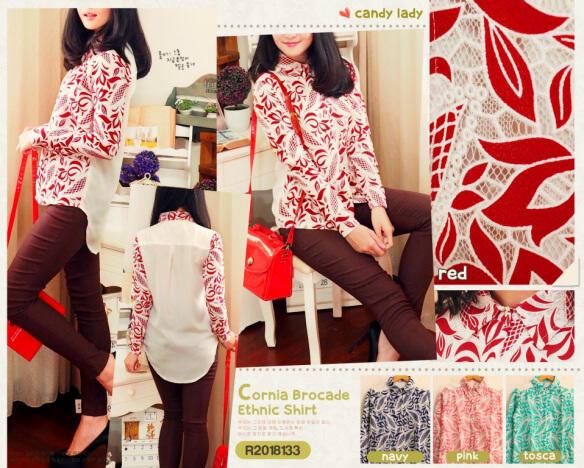 cocoshop2's tweet photo. Cornia Brocade Shirt 70rb #cocoNEW http://t.co/BlbDdUwPCG