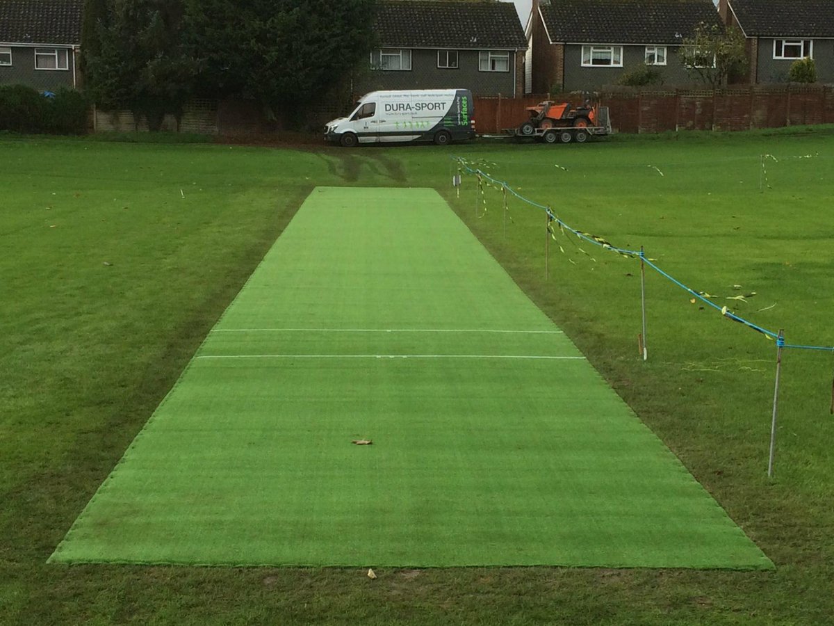 DuraSportLtd's tweet photo. New build #NTP constructed at @SurreyCB club @Addington1743 incorporating The ECB Approved DSi-pro cricket system http://t.co/e7RfgNPzzv