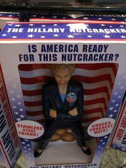 GregHillWEEI's tweet photo. The Hillary nut cracker http://t.co/tNn9KPugW0
