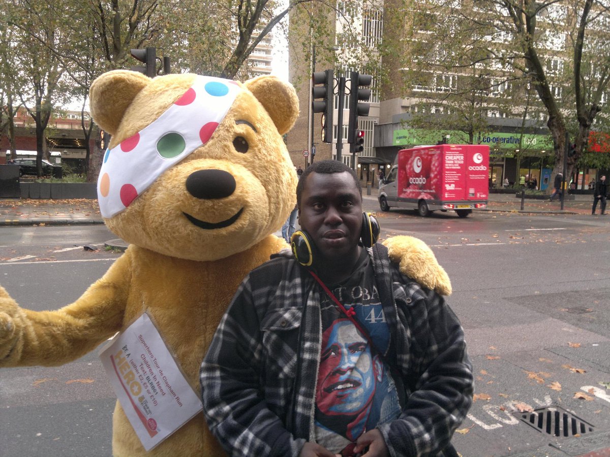 RJLManga's tweet photo. I saw Pudsey last week Friday at Old Street and I am looking forward to watch #ChildrenInNeed  tonight. http://t.co/9lHUudRMZh