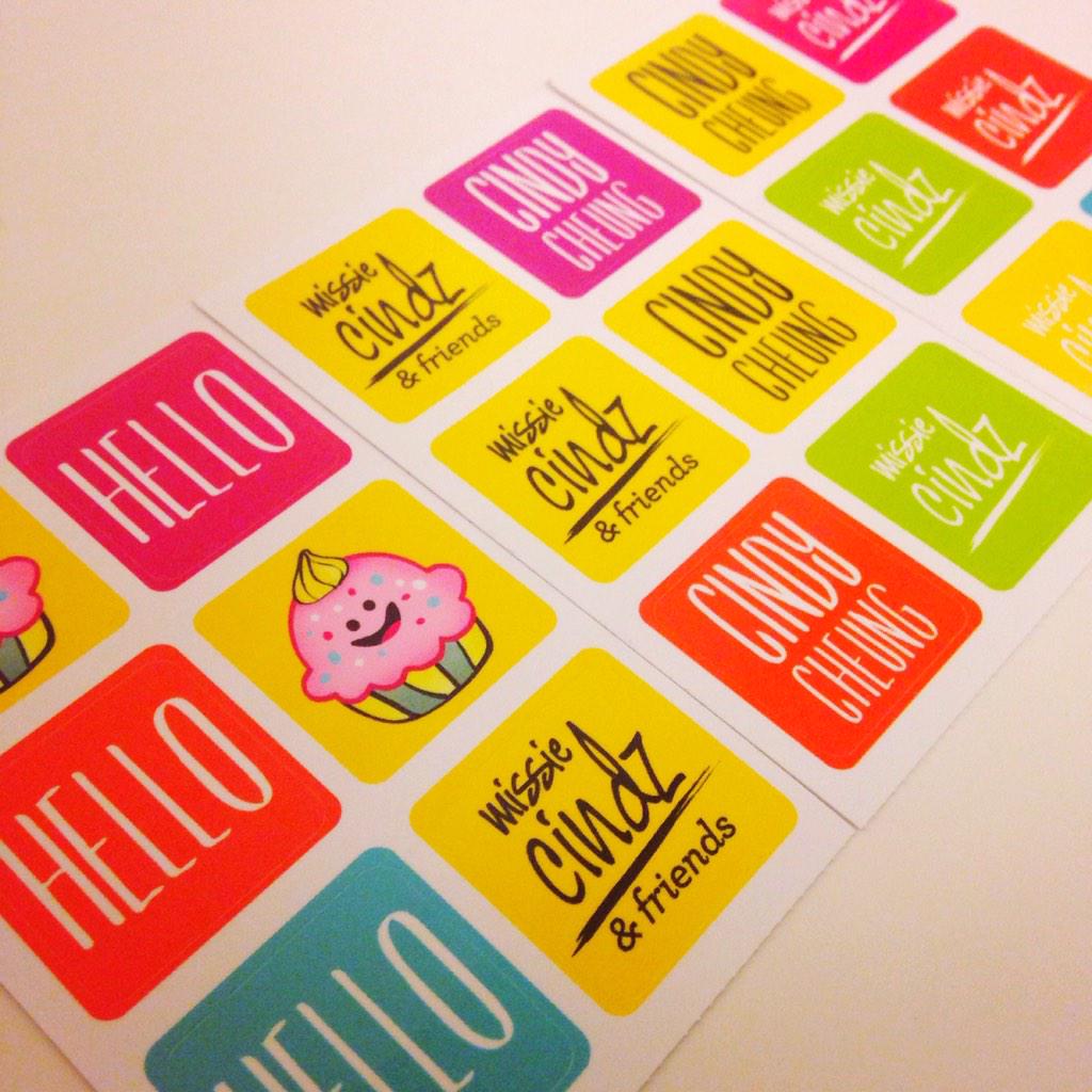 missiecindz's tweet photo. Yay, our colourful stickers have arrived! Which one would you want on your CinDilicious chrimbo gifts? 🎁🎨 #FoodGiving http://t.co/y3Lk1mNQVp