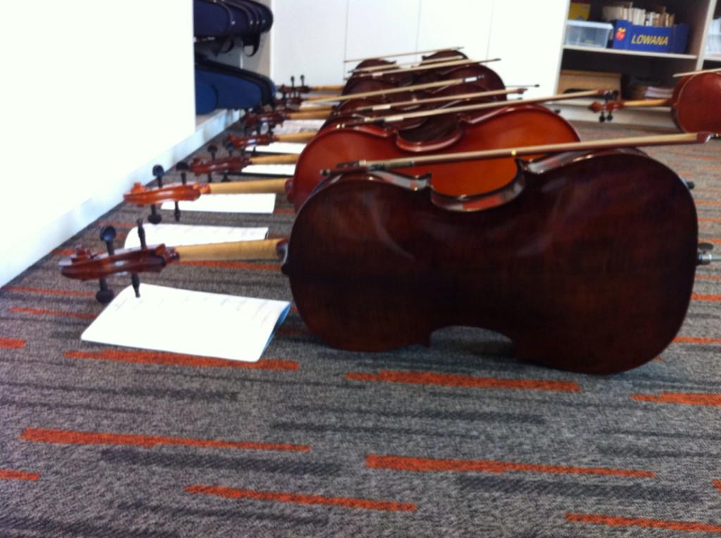The calm before the concert