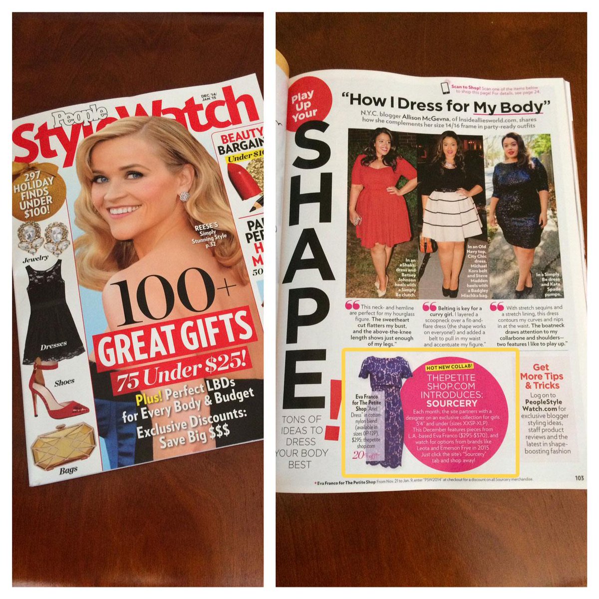 ThePetiteShop's tweet image. We're thrilled to have our #Sourcery collab with @EvaFrancoStudio featured in @StyleWatchMag ! bit.ly/1tnwKhN