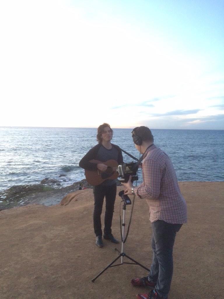 Filming new videos in San Diego