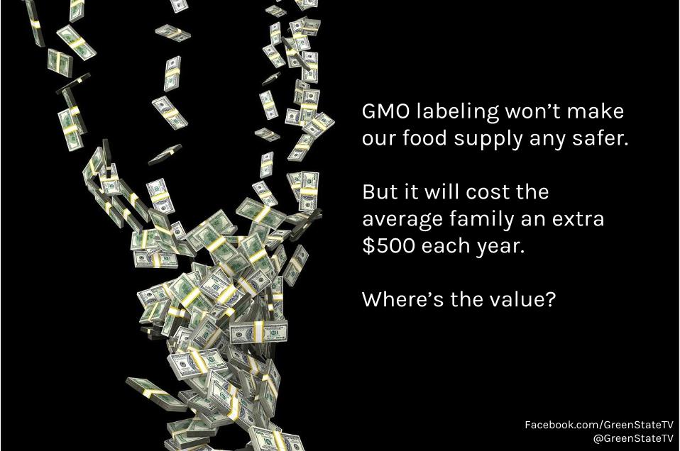 greenstatetv's tweet photo. Who does #GMO labeling help? Not farmers or consumers. http://t.co/4CSbgSzPsW http://t.co/Okl2c4S4Gz