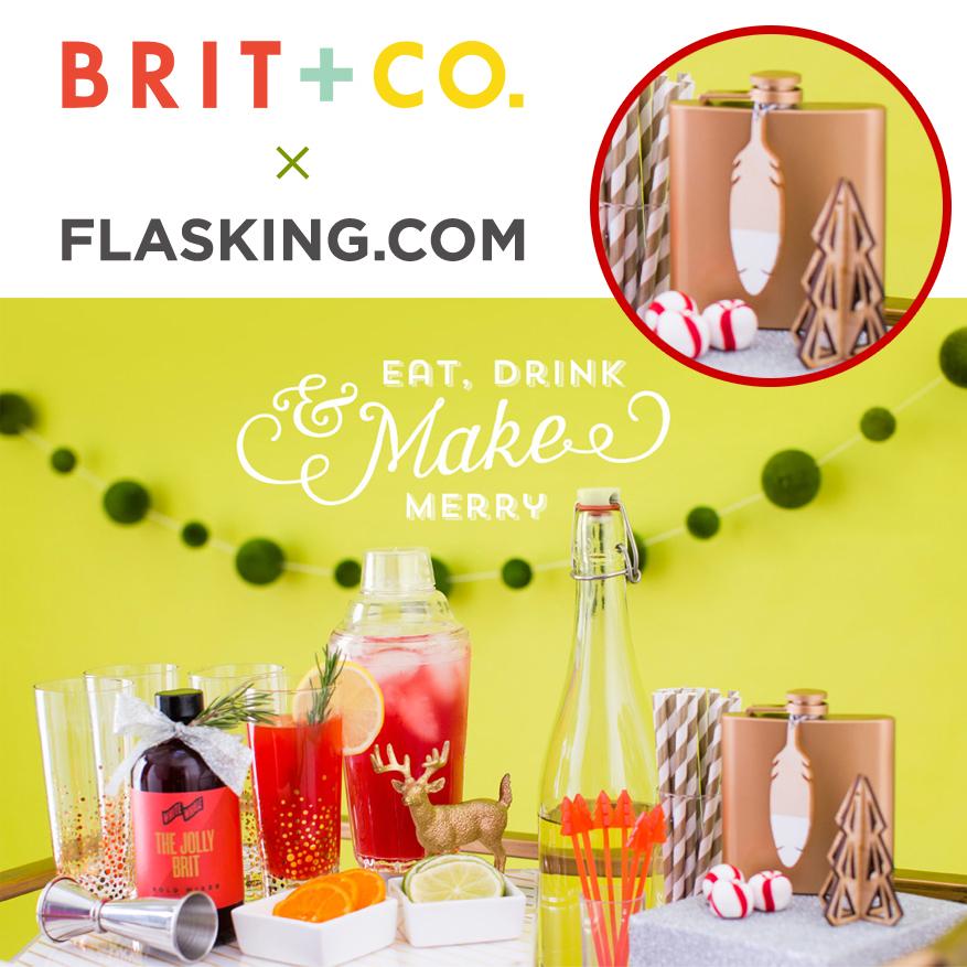 flasking's tweet image. CELEBRITY-FLASK SIGHTING: gorgeous metallic beauts spotted on @BritandCo. (Thanks for the love, @brit!) #FlaskErUp