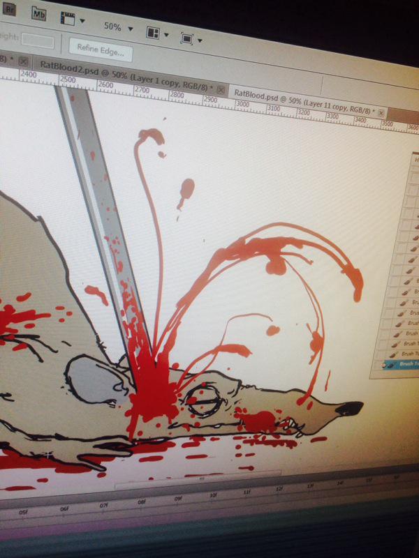 MiniGameJams's tweet photo. Some more blood for "Ratageddon" #gamejam2014 #gamejam #gamedev http://t.co/4567Db8dh8
