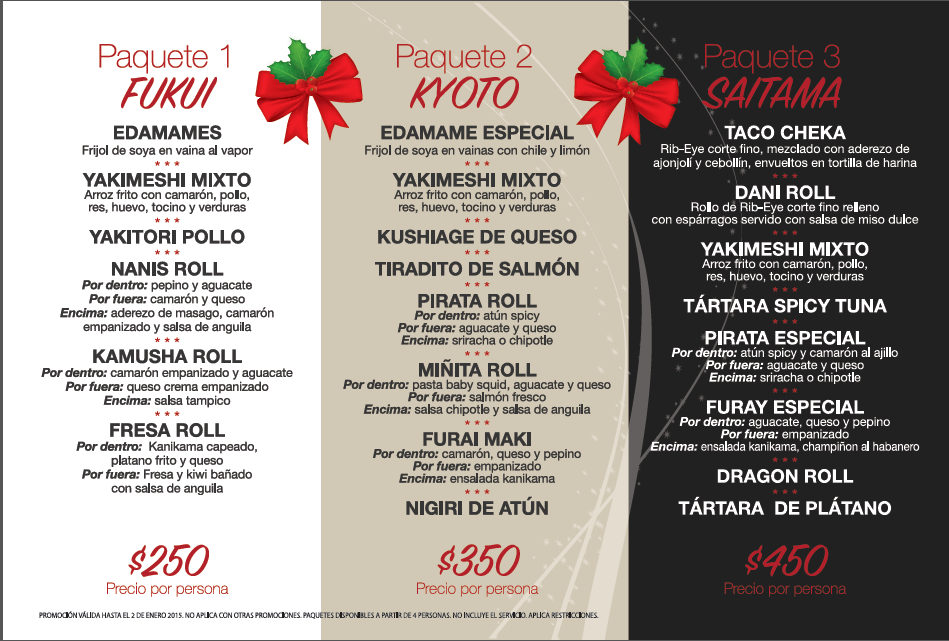 chowa_cdmx's tweet photo. Navidad ya esta cerca y #ChowaDf tiene paquetes para ti Pueden pedirlos en cualquiera de nuestros teléfonos http://t.co/ztbBSaN90v