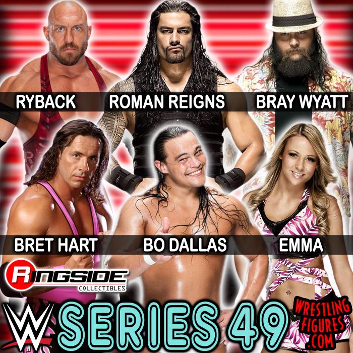 RingsideC's tweet photo. #Mattel #WWE Series 49 is up for PRE-ORDER! @TheBoDallas @BretHart @Ryback22 @EmmaWWE &amp; MORE! http://t.co/seGPPvqdvv http://t.co/t2HjDu7mTd