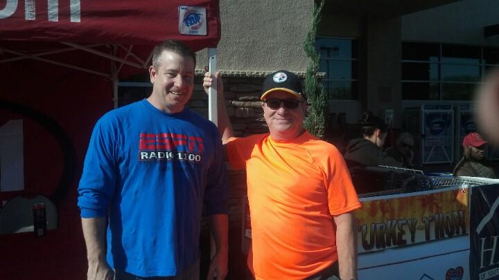 More turkeys for HELP of snv at Aliante Smiths. Stop by before 7P <a href="/espnlasvegas/">ESPN 1100/100.9 FM</a> <a href="/971thepoint/">971ThePoint</a>. Russ the Steelers fan